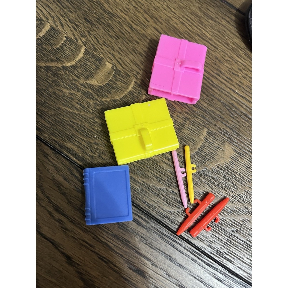 90's Mattel Barbie Kelly Doll School Books Pencils Accessories Play Set Lot